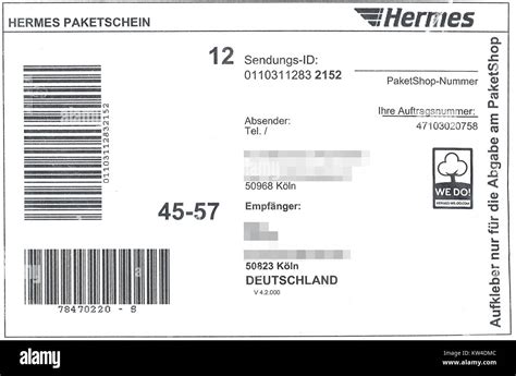 hermes paket kostenlos abholen|Hermes paketaufkleber.